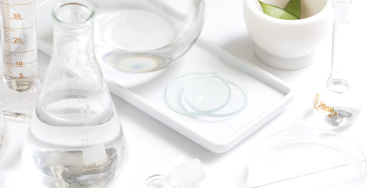 Assorted esthetician's tools and supplies for administering an oxygen facial.